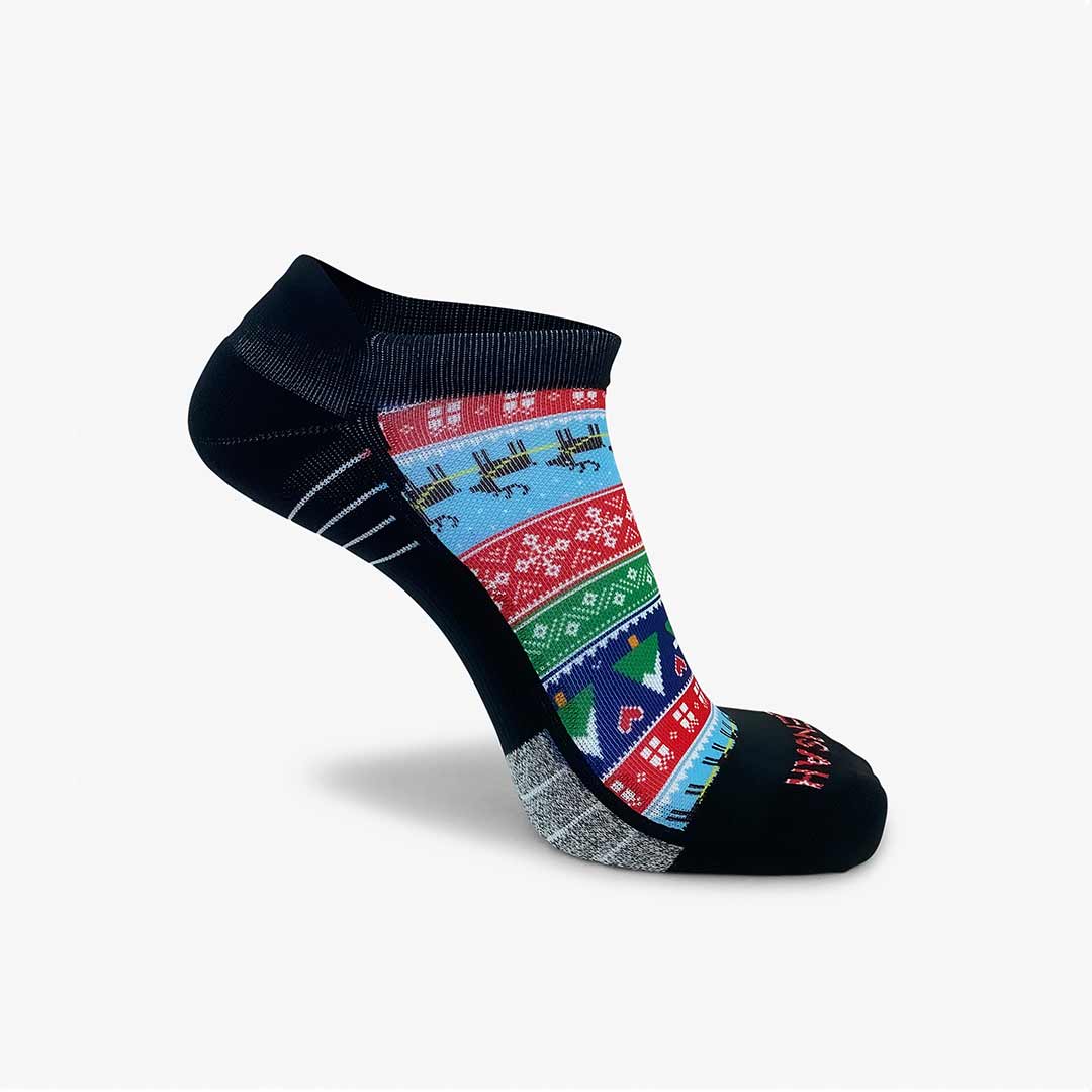 Ugly Santa Sweater Running Socks (No Show)Socks - Zensah