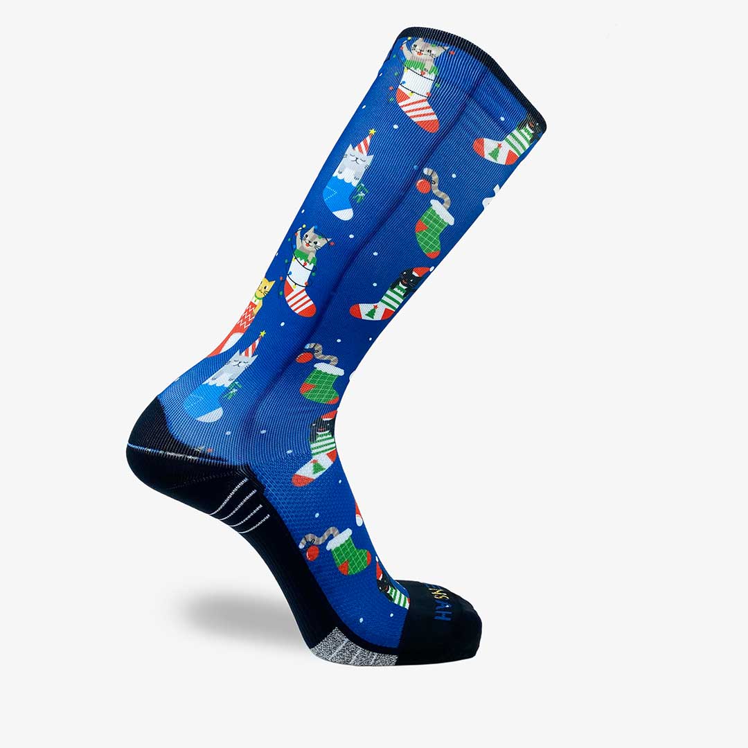 Xmas Cats Compression Socks (Knee-High)Socks - Zensah